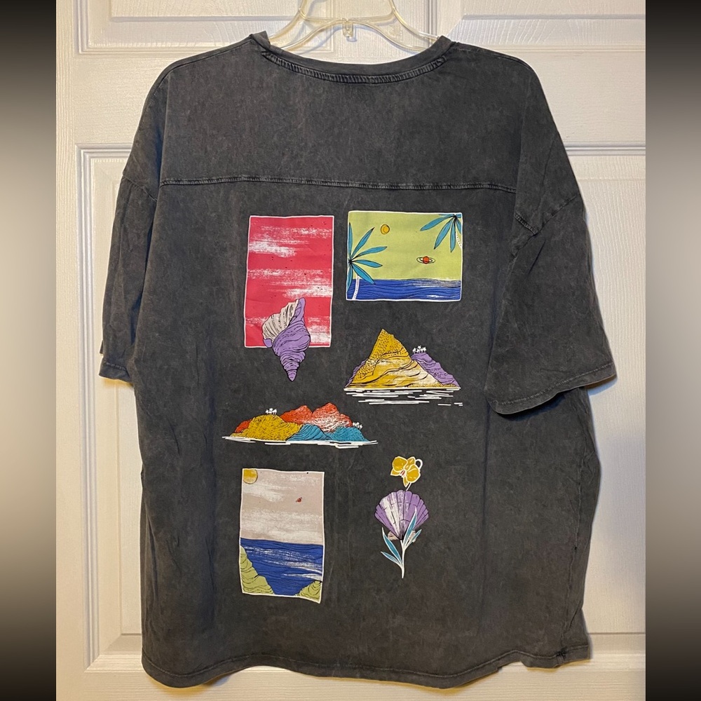 Zara Faded Surf Style Tee Size L